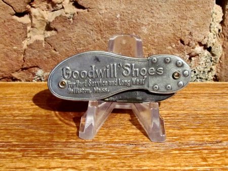 Vintage Pocket Knife Figural Goodwill Shoes Holliston, MA Advertising Fashion