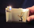 1940 s Lite-O-Matic Gazelle Cigarette Case Elgin American Original Box Stunning Working Case Lighter Online Sale