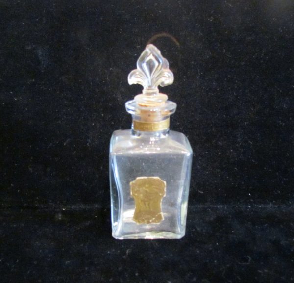 1900s Narcissus Perfume Bottle Fleur De Lis Hand Blown Glass Antique Rare Cheap