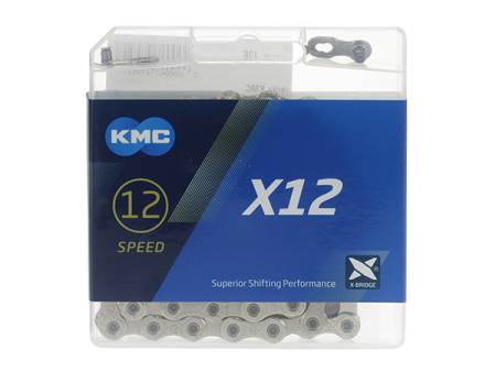 KMC X12 12-Speed Road   MTB Bike Chain Bulk 126L Silver fits SRAM Shimano Campy Hot on Sale