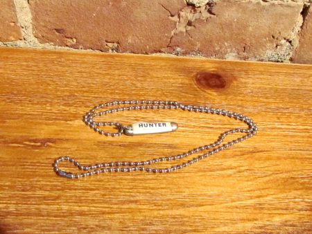 Vintage Mini Hunter Fine Blended Whiskey Pocket Knife Necklace Fashion