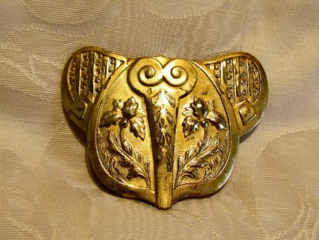 1908 Elephant Belt Buckle Edwardian Iris Gold Buckle For Discount