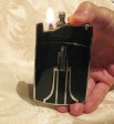 Ronson Tuxedo Case Lighter Art Deco Black Enamel Working Cigarette Case Online now