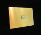 1950 s Volupte Cigarette Case Gold Rhinestone Ladies Business Card Case on Sale