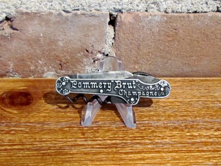 Vintage Pommery Brut Sec Champagne Pocket Knife Corkscrew Advertising Fashion