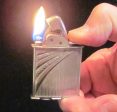 Evans Spitfire Lighter 1940s Silver Lighter Art Deco Working Pocket Lighter For Cheap