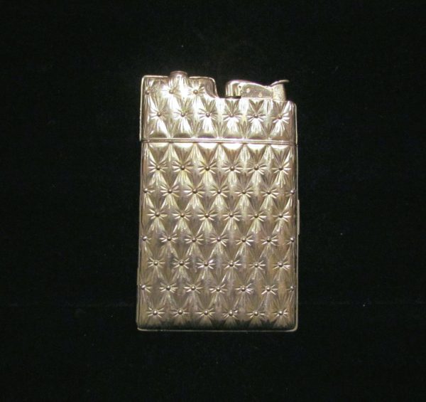 Working Silver Case Lighter Evans Cigarette Lighter Art Deco Case 1940 s Discount