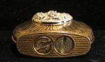 1940s Evans Rhinestone Lighter Working Ladies Windsor Oval Pocket Purse Lighter Fashion