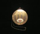 1920 s D.F. Briggs Gold Filled & Guilloche Powder Compact Wristlet Purse Art Deco Rare Online now