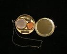 1920 s D.F. Briggs Gold Filled & Guilloche Powder Compact Wristlet Purse Art Deco Rare Online now