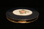 Vintage Guilloche Powder Compact Enamel Compact 1930s Art Deco Online now