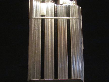 Evans Cigarette Case Lighter Vintage Silver Banner Case Light Art Deco 1940 s Working For Cheap