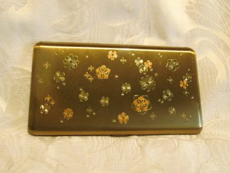 Wadsworth Cigarette Case 1950s Gold Business Card Case Or Credit Card Holder Fashion