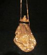 Whiting And Davis Gold Mesh Enamel Purse 1920s Evening Bag Art Deco Purse Hot on Sale