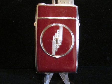 1940 s Evans Case Lighter Powder Compact Art Deco Trig-A-Lite Cigarette Case Working Supply