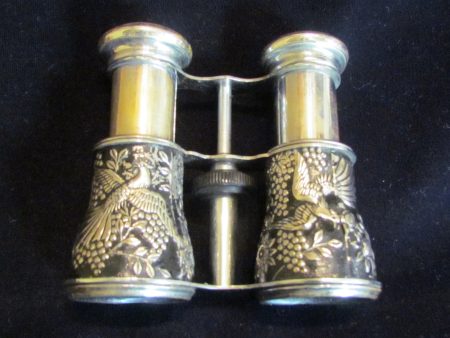 1940s Occupied Japan Binoculars Bird Enamel Motif Opera Glasses Jockey Sports Glasses Sale