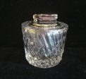 Table Lighter German Cut Lead Crystal Silver Colibri Butane Working Lighter on Sale