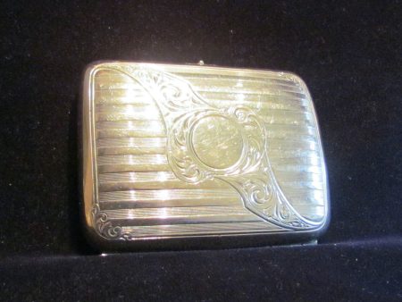 Victorian German Silver Cigarette Case 1900 s Card Case Vesta Case RARE Discount