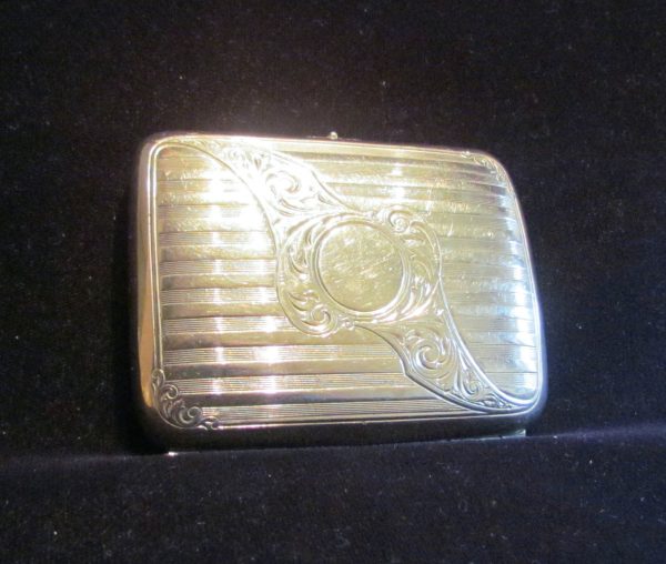 Victorian German Silver Cigarette Case 1900 s Card Case Vesta Case RARE Discount