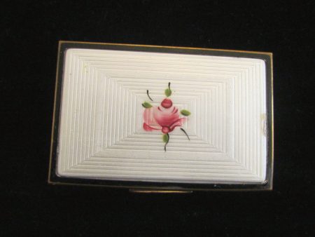 Guilloche Cigarette Case 1930 s Enamel Card Case Vintage Cigarette Holder Rare on Sale