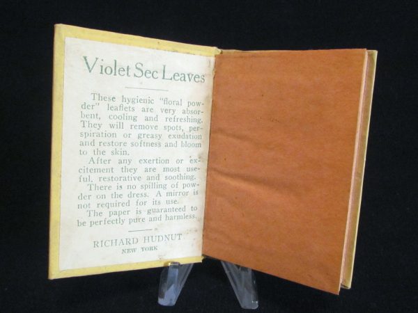 Richard Hudnut Book Compact Violet Sec Face Powder Unique Antique Powder Sheets Sale