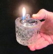 Table Lighter German Cut Lead Crystal Silver Colibri Butane Working Lighter on Sale