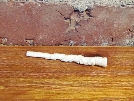 Carved Bone Cigarette Holder Unused Online Hot Sale