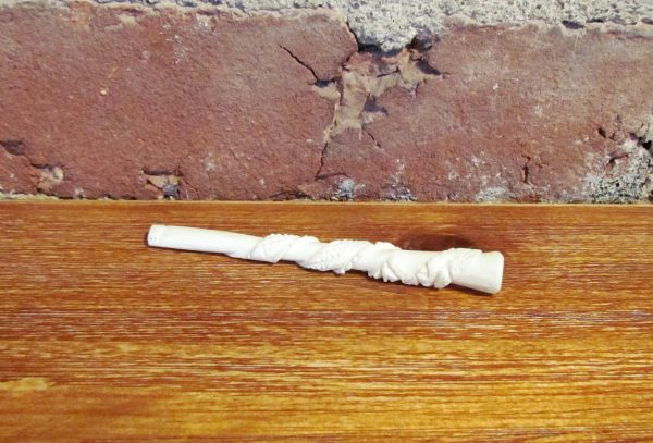 Carved Bone Cigarette Holder Unused Online Hot Sale