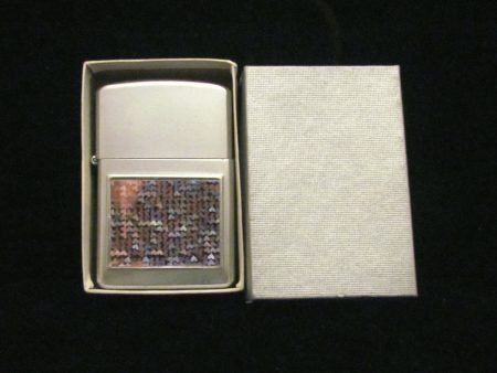 Vintage Holographic Windproof Pocket Lighter Wellington Cigarette Cigar Pipe Flip Top Lighter Working Boxed For Discount