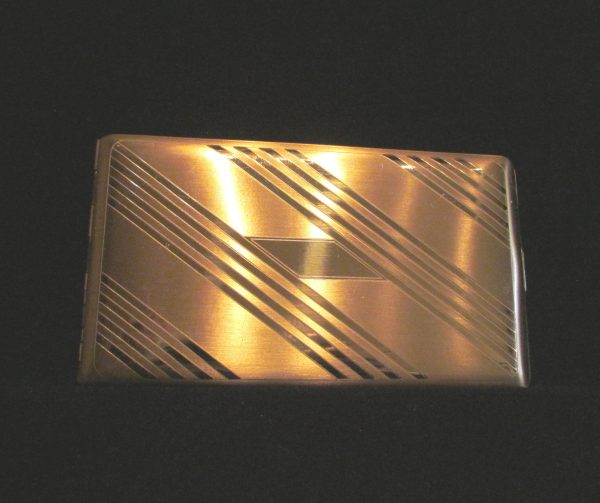 Gold Elgin Cigarette Case And Matching Working Lighter Excellent Condition Online now