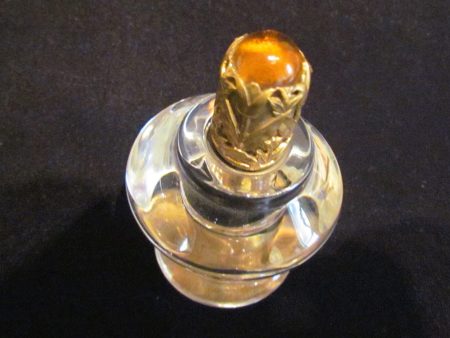 Vintage Table Lighter 1940s STRIKALITE Depression Glass Amber Jewel Cigarette Lighter EXCELLENT WORKING Online now