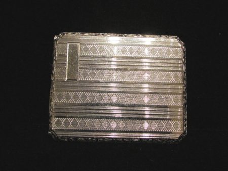 1910 EAM Cigarette Case Vintage Silver Plate Business Card Case Edwardian Antique Case Online