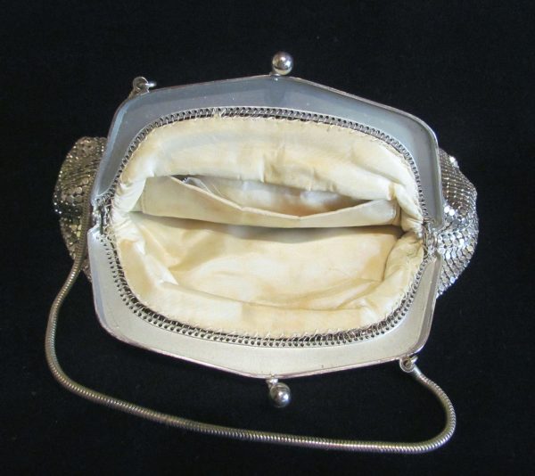 1930s Silver Mesh Purse Wedding Bridal Or Formal Bag Made In Germany For Cheap