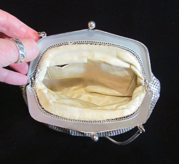 1930s Silver Mesh Purse Wedding Bridal Or Formal Bag Made In Germany For Cheap