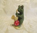 Vintage Lefton China Frog Hand Painted Frog Playing Saxophone Sale