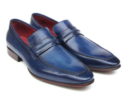 Paul Parkman Men s Loafer Shoes Navy (ID#068-BLU) Supply