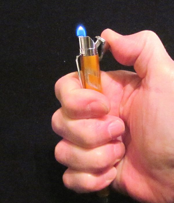 Pen Style Lighter USA Gold Silver Accents Working Butane Lighter Online now