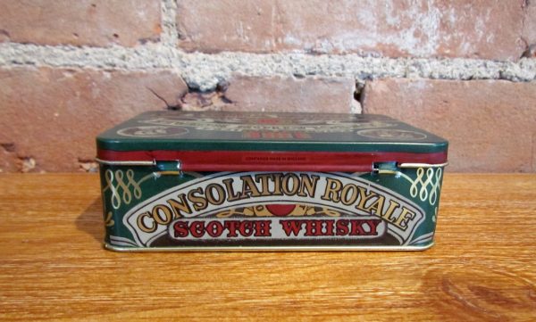 Vintage Consolation Royale Scotch Whisky Gentlemen s Playing Cards Tin For Discount