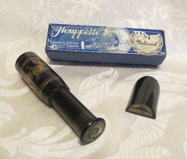 French Brevet Houppette PLI Down Powder Puff By Molinard Complete In Original Box on Sale