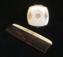 1930 s Finberg Guilloche Compact & Comb Set Excellent Condition Supply