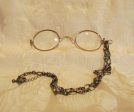 12Kt GF Pince Nez Eyeglasses Victorian Spectacles With Necklace And Case Online Hot Sale