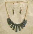 14kt GF Necklace & Earrings Set Green Aventurine Cleopatra Nile OOAK Beaded Necklace Set 14kt Gold Filled Earrings Online