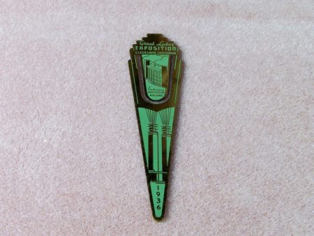 Vintage Bookmark Great Lakes Cleveland Expo 1936 Art Deco Collectible Online Hot Sale