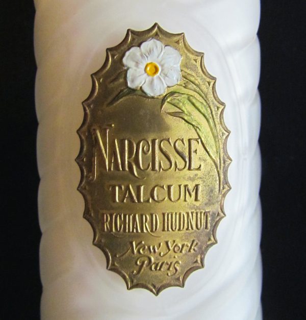 Richard Hudnut Talcum Powder Bottle Narcisse Talcum Powder Bottle Unused Excellent Condition Full Bottle For Discount