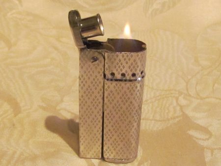 Vintage Silver Lighter Trench Wind Proof Lighter IMCO Style Great Working Condition For Cheap