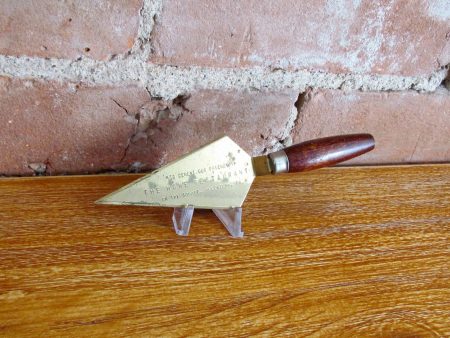 1930 s Advertising The Home Restaurant Allentown, PA Brass Trowel Online Sale