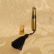 Gold Lipstick Lighter Ladies Tube Lighter And Lipstick Case Black Tassel Fashion