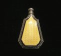 Art Deco Perfume Bottle Webster & Co Sterling Silver Yellow Enamel Guilloche Perfume Bottle Flask And Funnel Hot on Sale