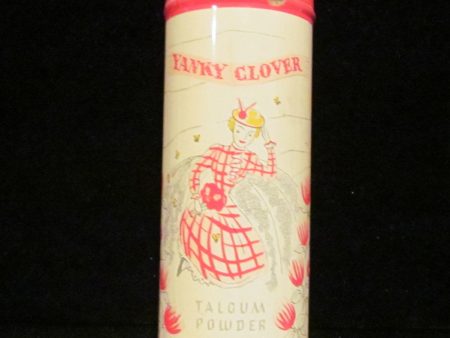 Yanky Clover Richard Hudnut Powder Tin Vintage 1930 s Perfume Powder Full & Unused Online now