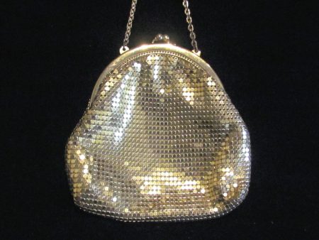 Silver Mesh Whiting & Davis Purse Formal Wedding Bridal Handbag Excellent Condition For Sale